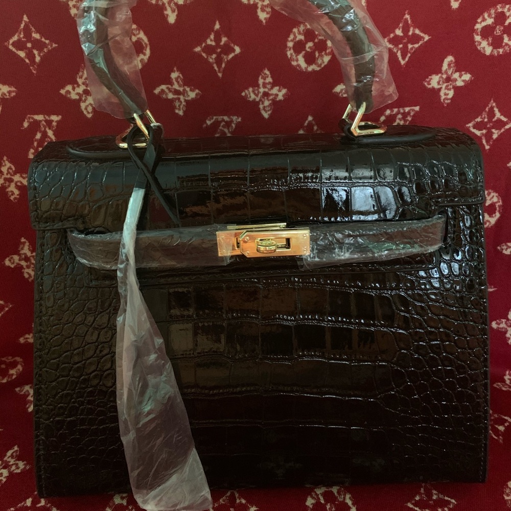 BLK 2 ways handbag with sling, Brand new with box